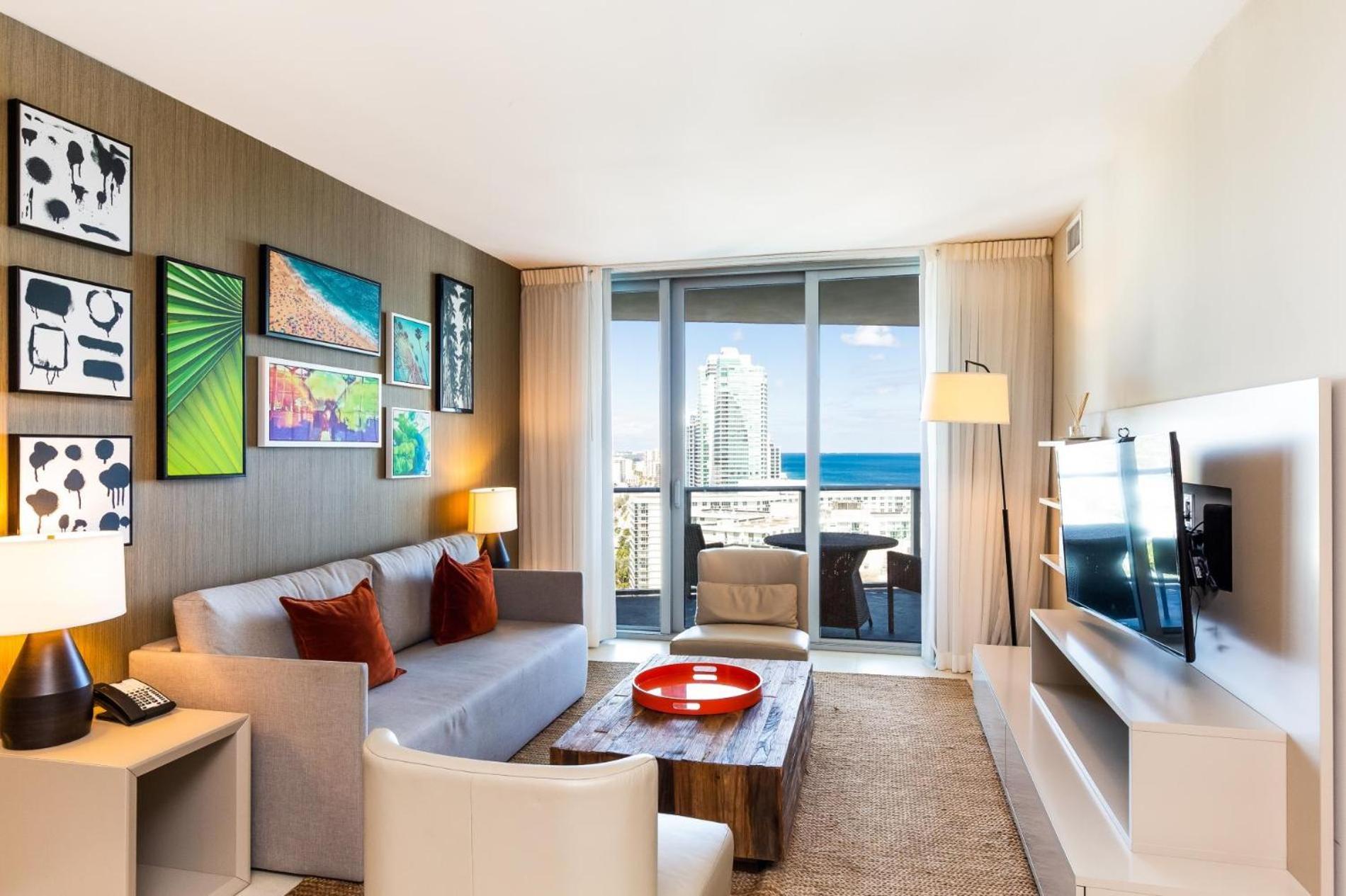 Ocean View 1 Bed On The Beach 19Th Floor Hollywood Hallandale Beach Exterior photo